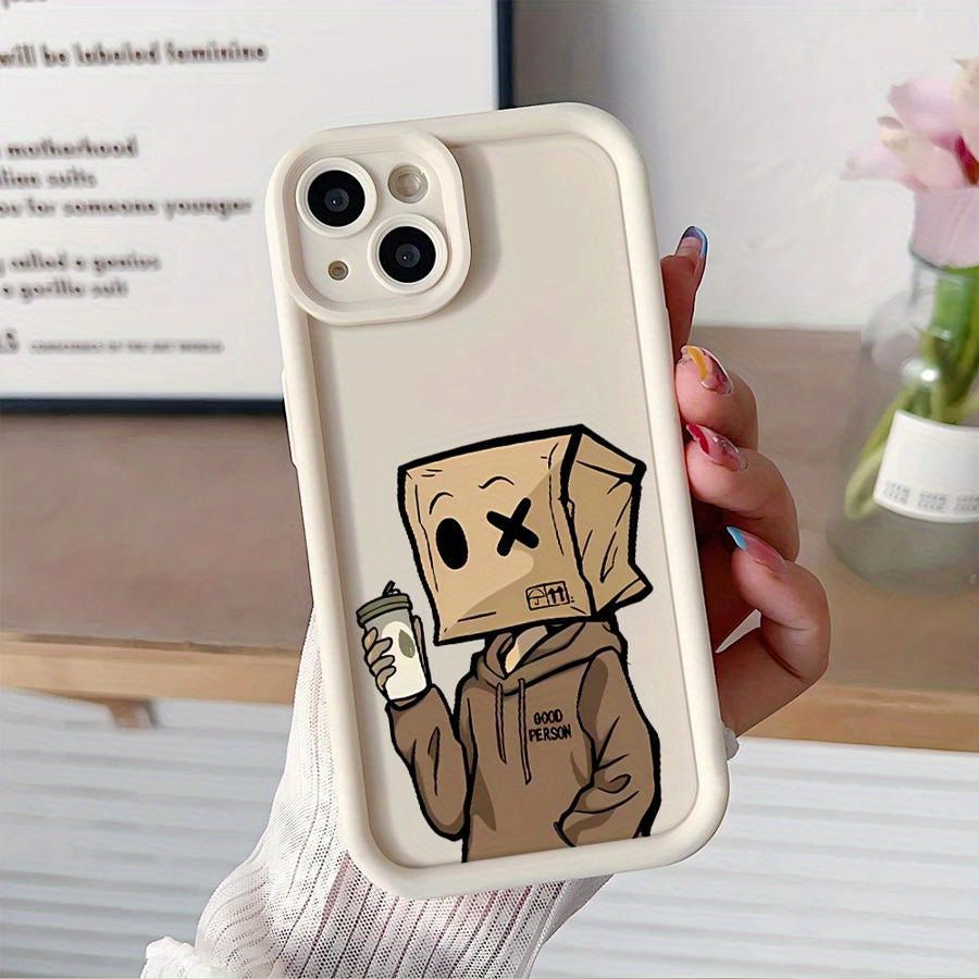 Box Boy Cartoon Phone Case for Apple Iphone 16 Pro Max 15Plus 15 14 13 12 11 Pro Max 14Plus 16Pro Soft Cover Shell - Nine 11