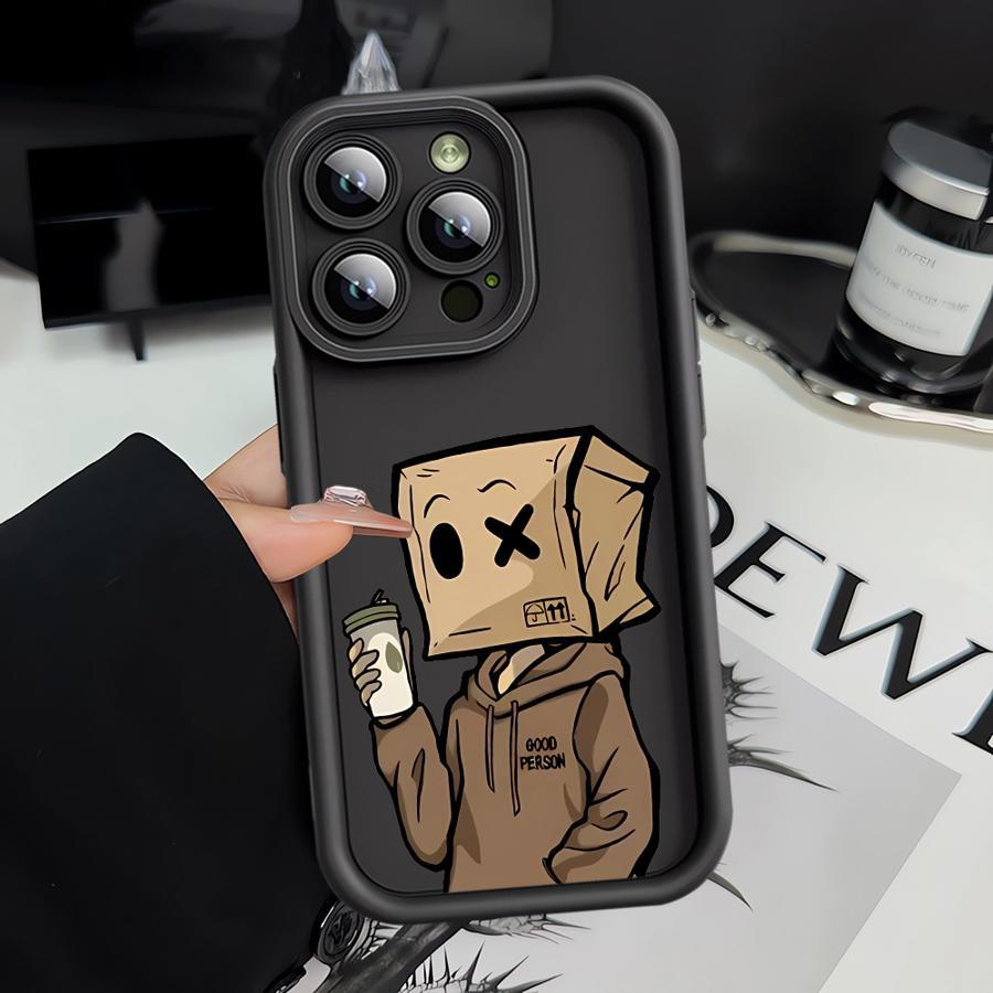 Box Boy Cartoon Phone Case for Apple Iphone 16 Pro Max 15Plus 15 14 13 12 11 Pro Max 14Plus 16Pro Soft Cover Shell - Nine 11