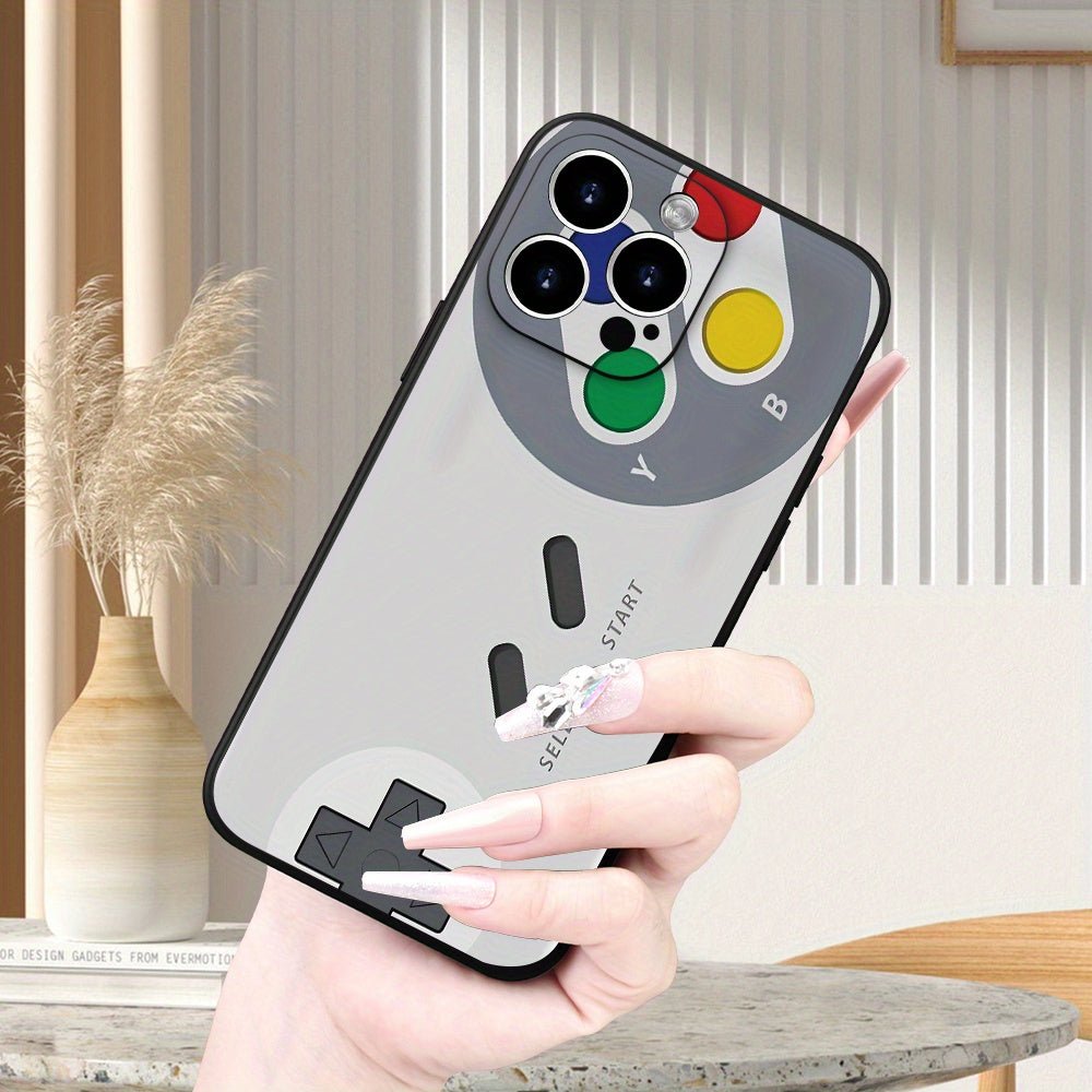 Creative Game Console Pattern Mobile Phone Case with Texture Lens Protection Black Mobile Phone Case for Men and Women for iPhone 16/16PRO/16PLUS/PROMAX/15/ 15PLUS/ 15PRO/ 15PROMAX/ 14/ 14PLUS/ 14PRO/ 14PROMAX/ 13/ 13mini/ 13PRO/ 13PROMAX/ 12/ 12mini/ 11/ - Nine 11