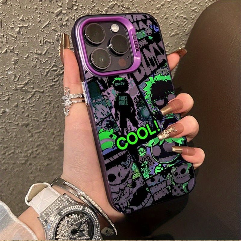 Dark Illustration Case Compatible for iPhone 16 Pro Max, 15 Plus/12/11, Creative 7 Plus & 14 Pro - Nine 11