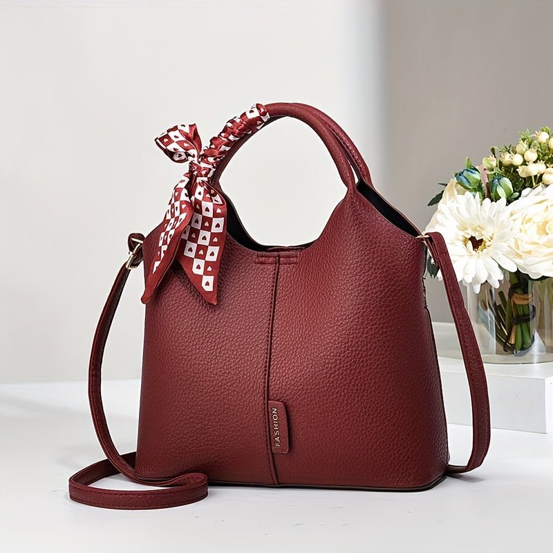 Elegant Business - Style Fashionable Tote Handbag For Women With Adjustable Shoulder Strap Perfect For Work, Travel, And Daily Commutes - Nine 11