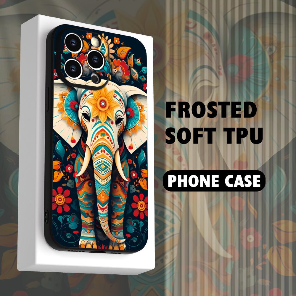 Floral Elephant Print Case for iPhone 16 15 14 13 12 11 XS XR X 7 8 PLUS PRO MAX MINI - Nine 11