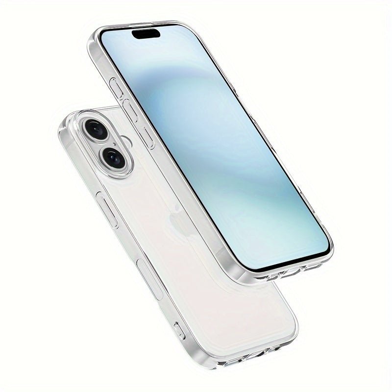 Mobile Phone Case for Iphone 16 Pro Max, Transparent Mobile Phone Case for Iphone 16 Plus, Simple And Thin Protective Case TPU Soft Case - Nine 11