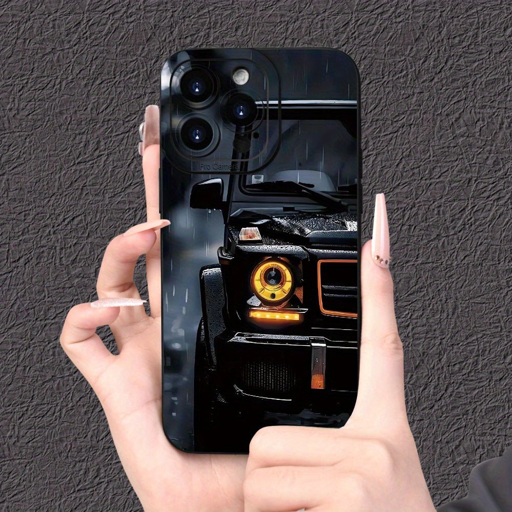 Nine 11 Cool Car Print Mobile Phone Case Black Matte Men'S And Women'S Lens Protection Birthday Gift for Apple 15/14/13/12/11/Xs/Xr/X/7/8/Plus/Pro/Max/Mini - Nine 11