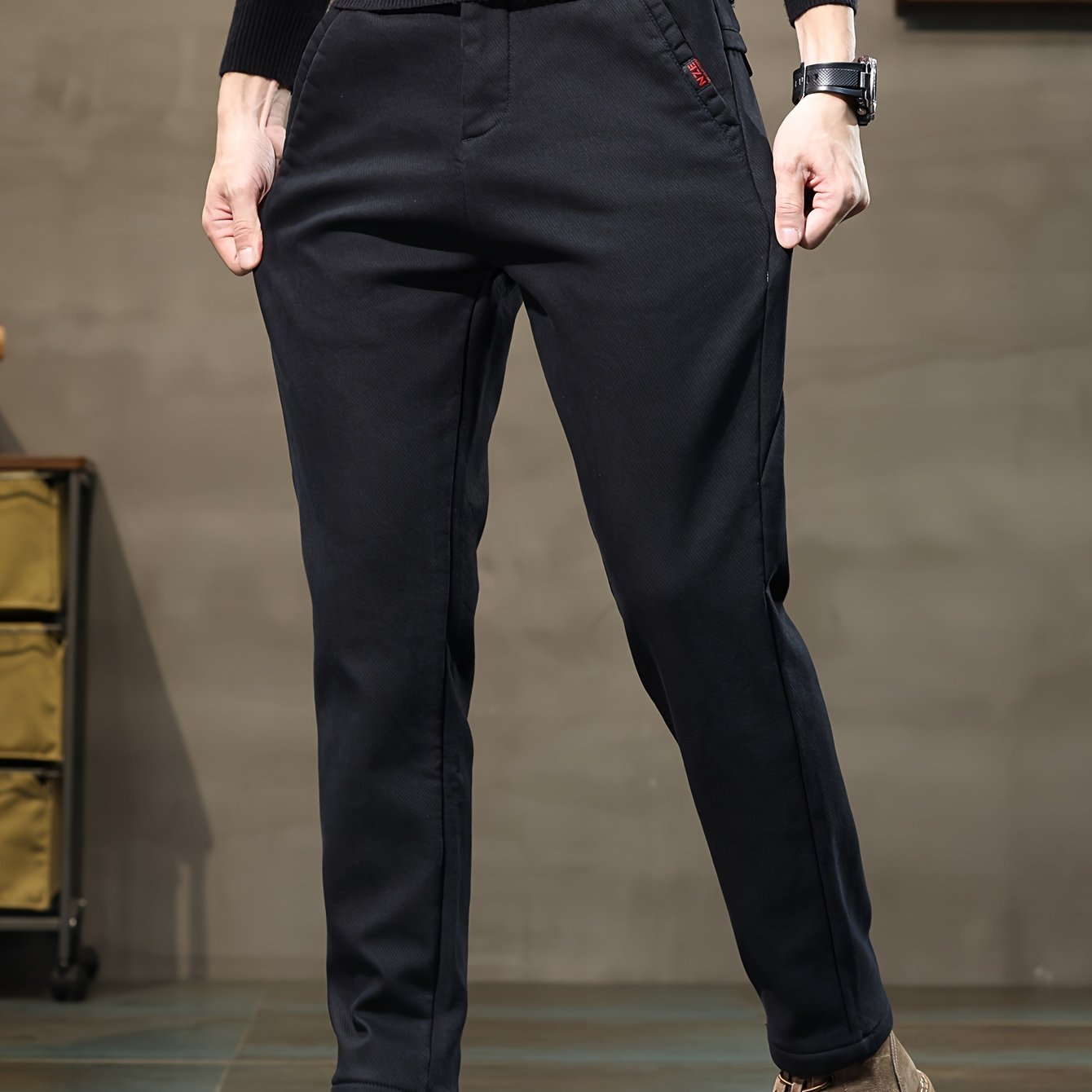 Nine 11 Men's Semi - formal Skinny Pants For Fall Winter Business - Nine 11