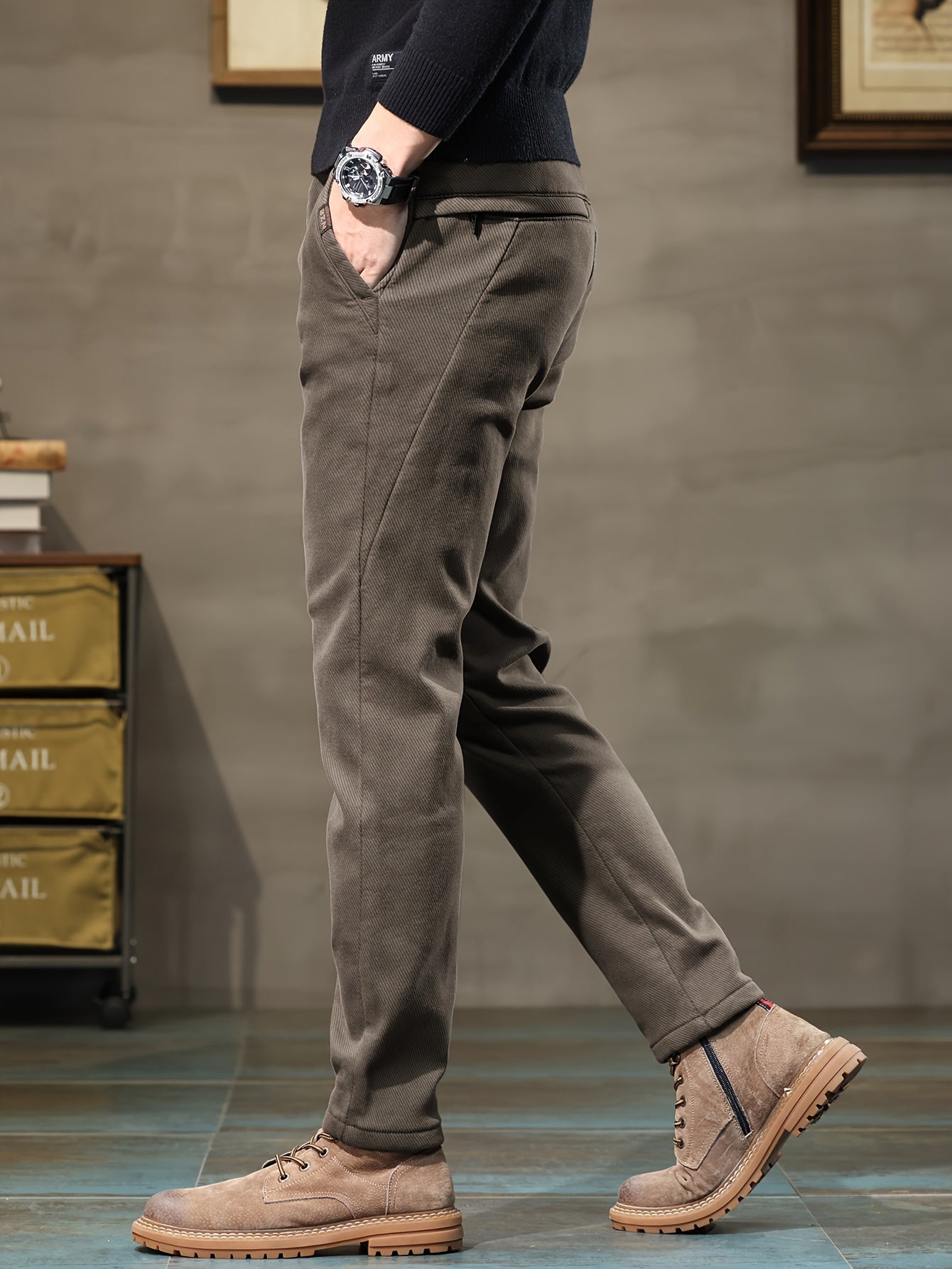 Nine 11 Men's Semi - formal Skinny Pants For Fall Winter Business - Nine 11