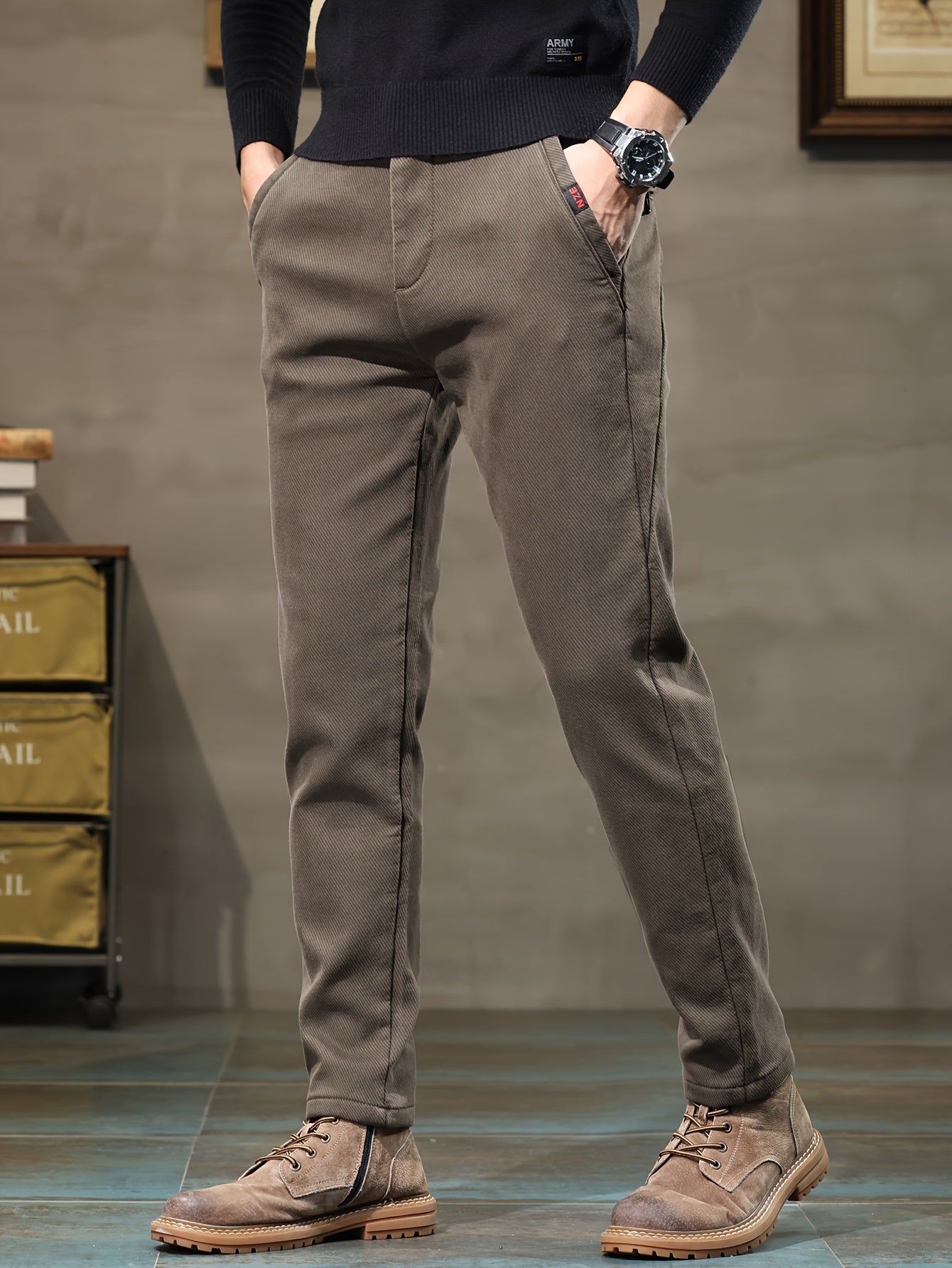 Nine 11 Men's Semi - formal Skinny Pants For Fall Winter Business - Nine 11