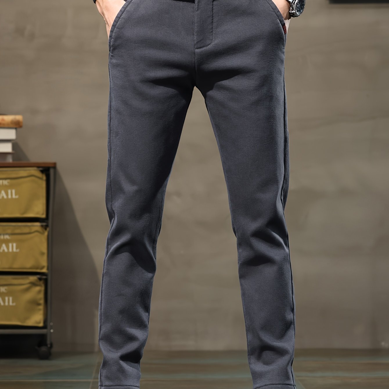 Nine 11 Men's Semi - formal Skinny Pants For Fall Winter Business - Nine 11