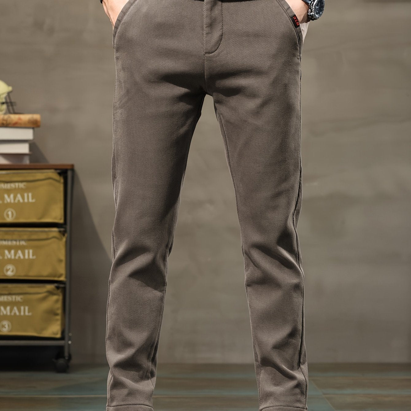 Nine 11 Men's Semi - formal Skinny Pants For Fall Winter Business - Nine 11