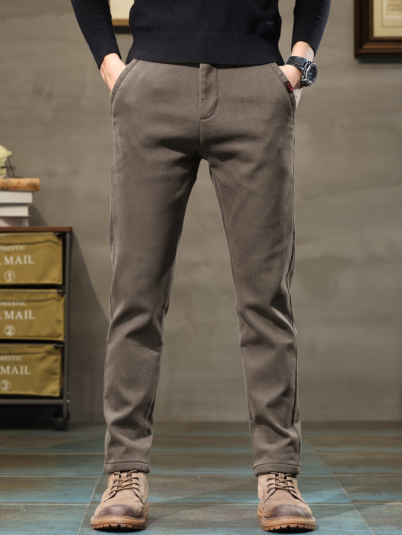 Nine 11 Men's Semi - formal Skinny Pants For Fall Winter Business - Nine 11