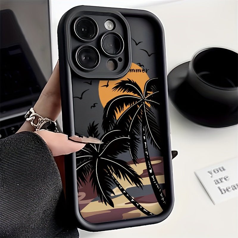 Nine 11 Sunset Pattern TPU Protective Phone Case, Suitable For iPhone 14/13 Pro Max/12 Pro/11/xr/xs Max/xs/8 Plus/15 Pro Max - Nine 11