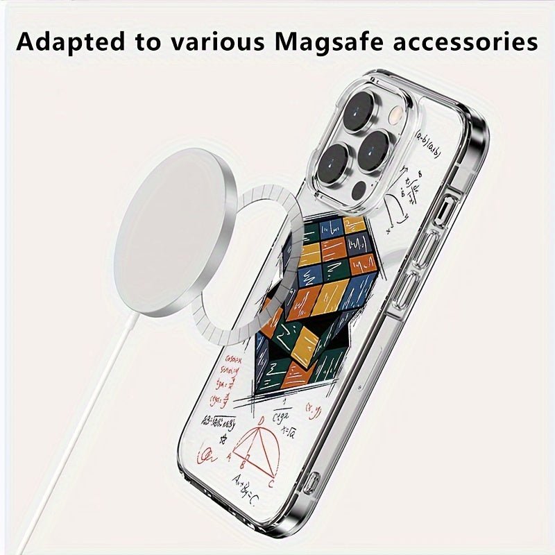 Nine 11 Transparent Magnetic Anti - Fall Mobile Phone Case for iPhone 16 Pro Max, 15, 14, 13, 12, 11 Pro Mini Plus. Compatible with MagSafe, Sleek Design - Precision Cutouts - Nine 11