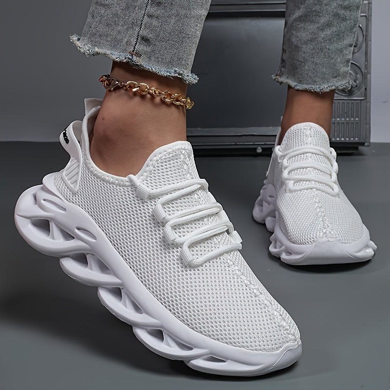 Nine 11 Women's Fashionable Versatile Non - Slip Comfortable Casual Sports Shoes, Breathable Mesh Sneakers - Nine 11