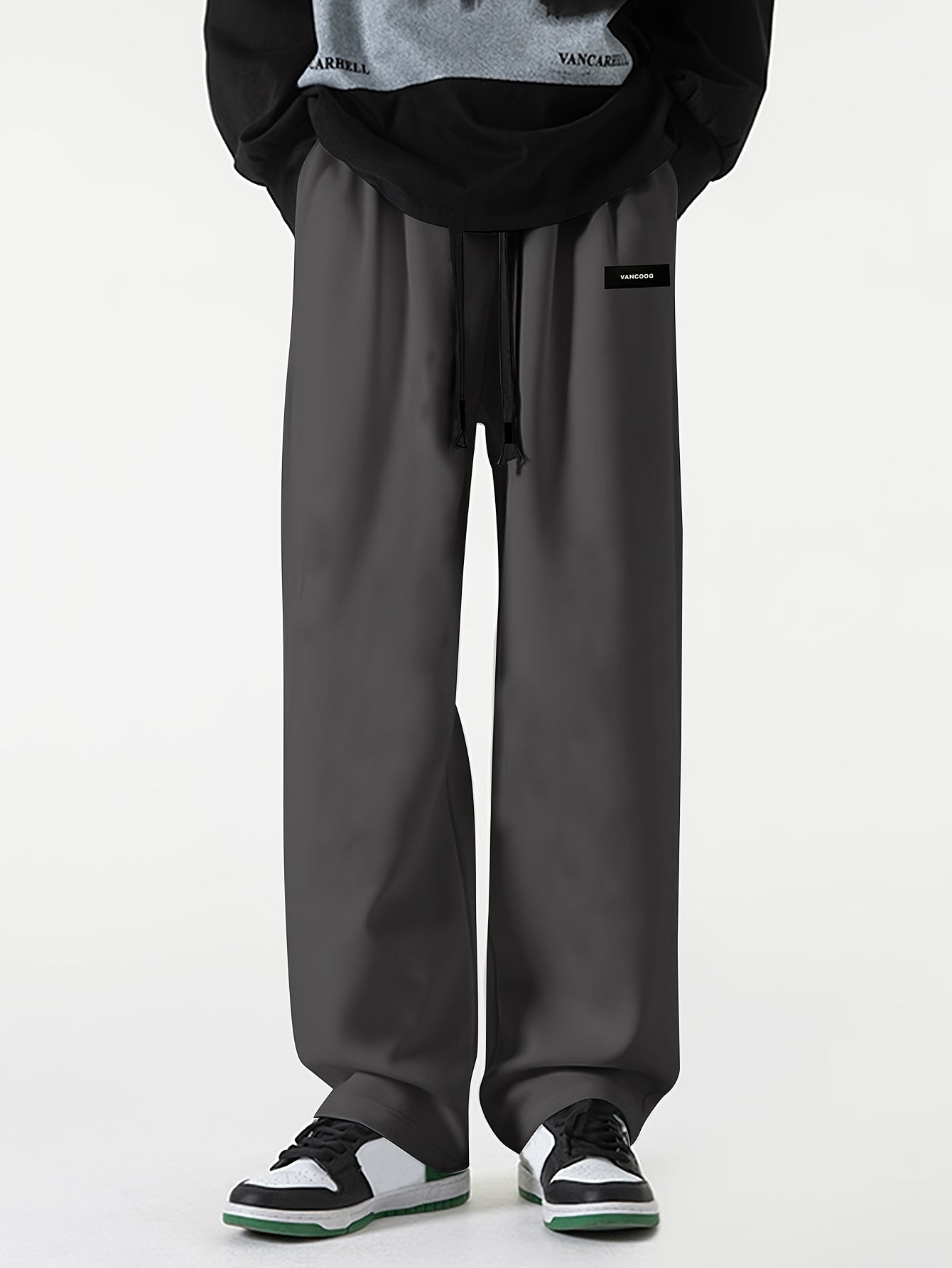 Solid Wide Leg Pants For Men - Nine 11 - Nine 11