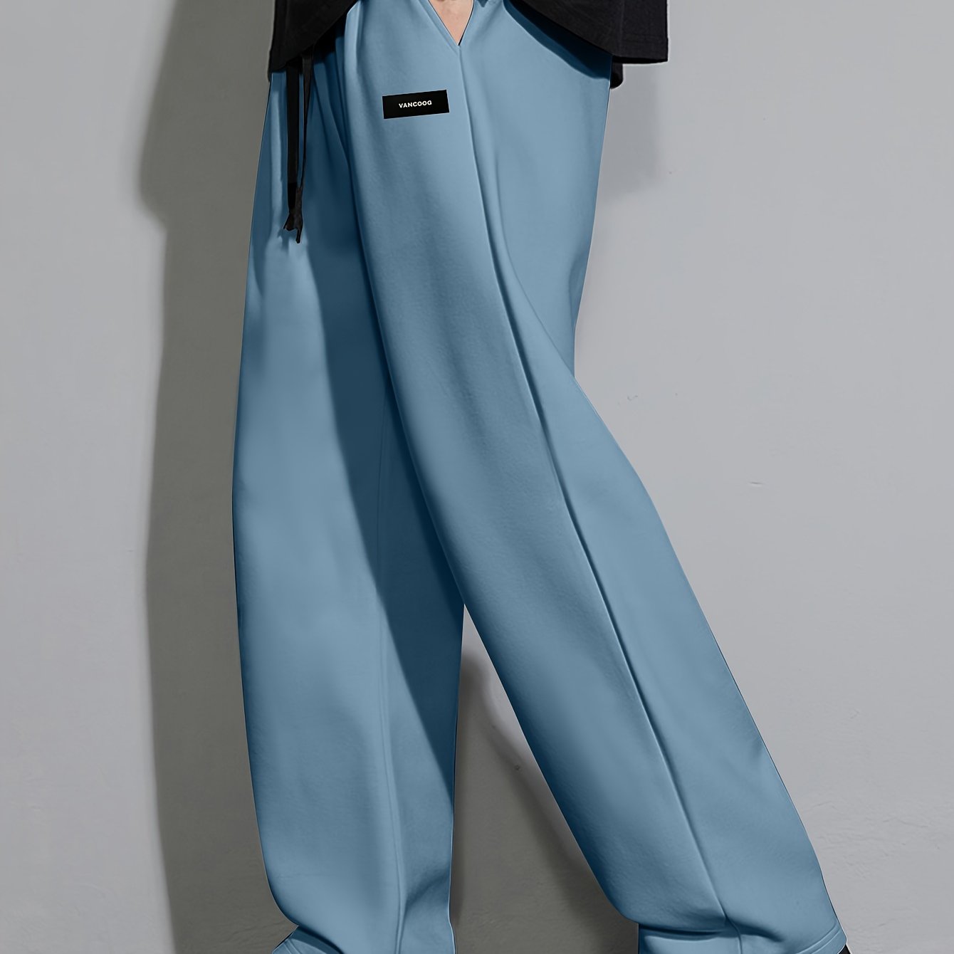 Solid Wide Leg Pants For Men - Nine 11 - Nine 11