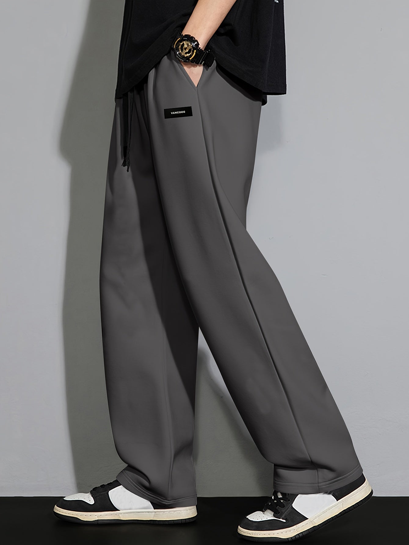 Solid Wide Leg Pants For Men - Nine 11 - Nine 11